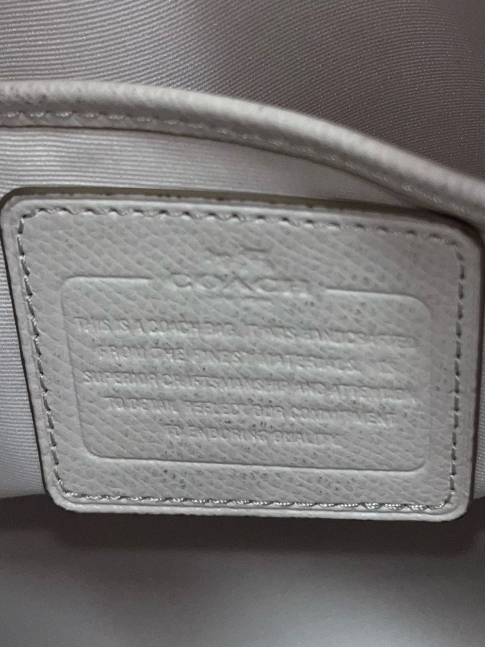 Coach Beige Signature Canvas Tote Bag with Removable Strap - Picture 7 of 7